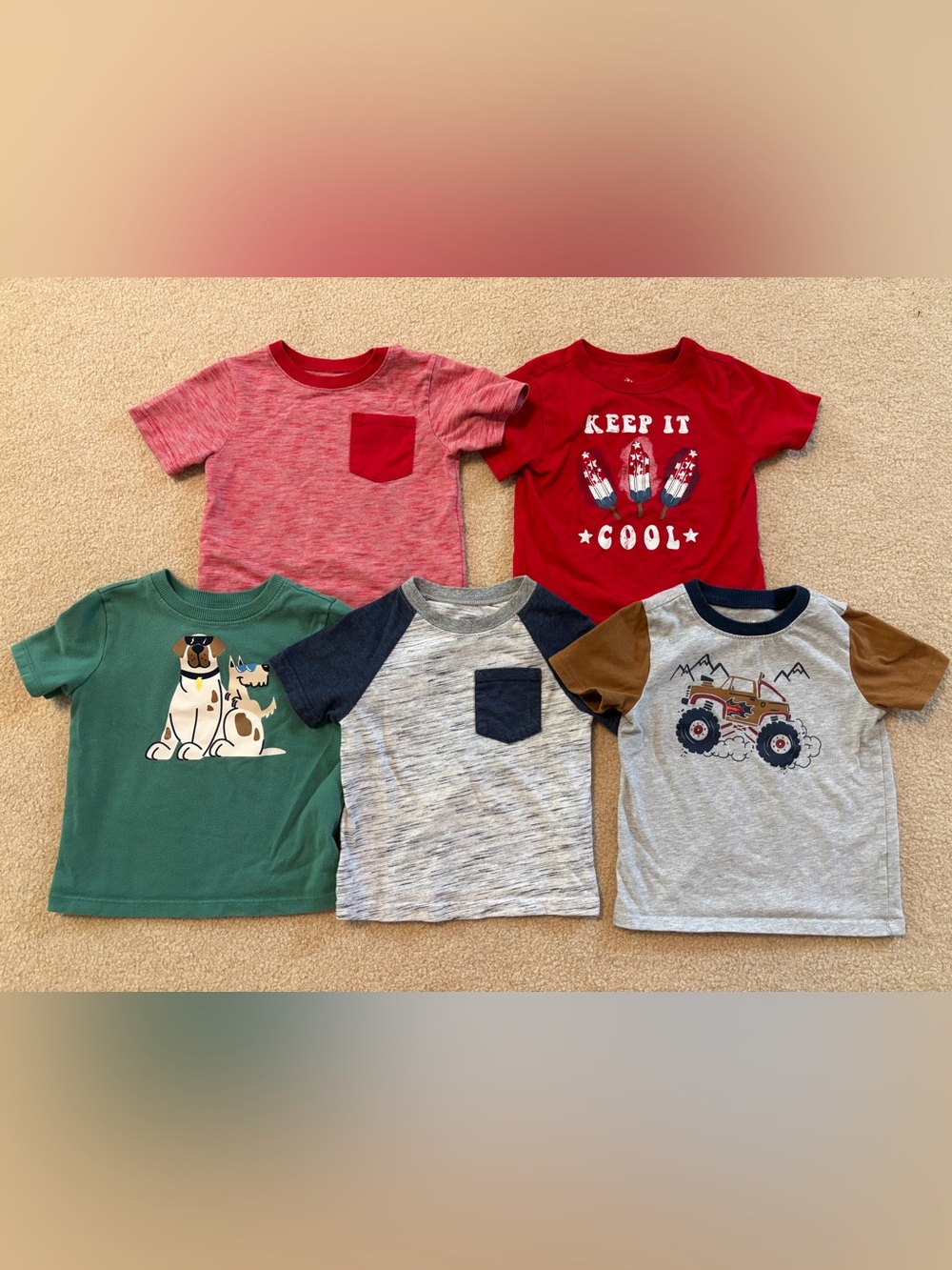 Toddler 5 Tee Shirt Bundle Size 2T